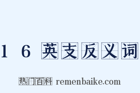 16英支反义词是什么意思的图片